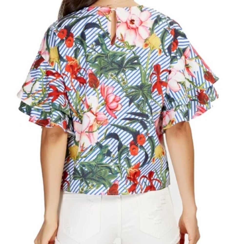 Tropical Print Blouse - Picture 2 of 7